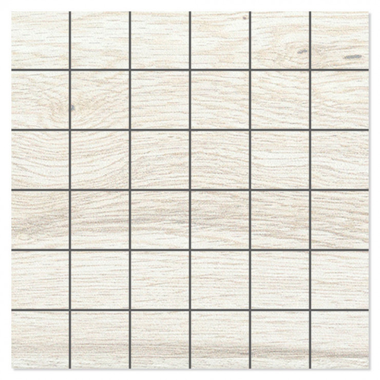 Mosaik Klinker Uvana Ljusgrå Matt 30x30 (5x5) cm-0